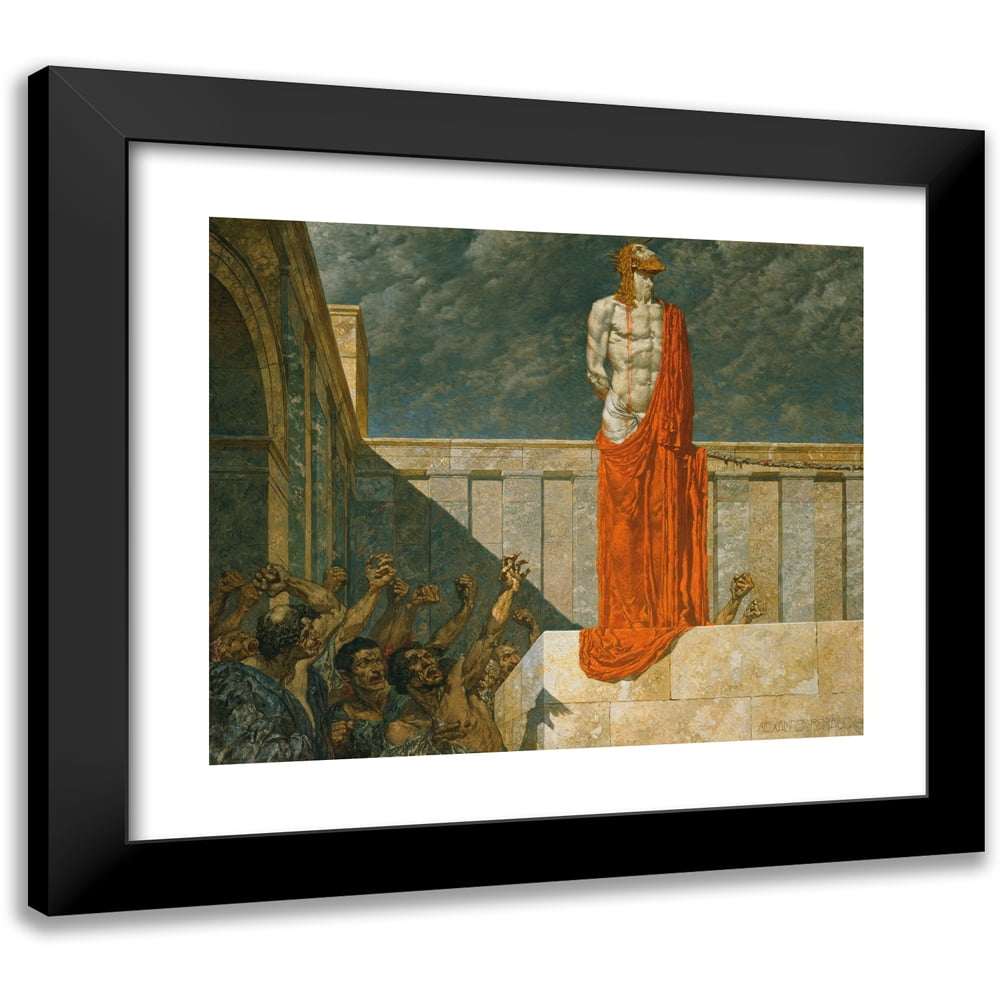 Alexander Rothaug 23x20 Black Modern Framed Museum Art Print Titled ...