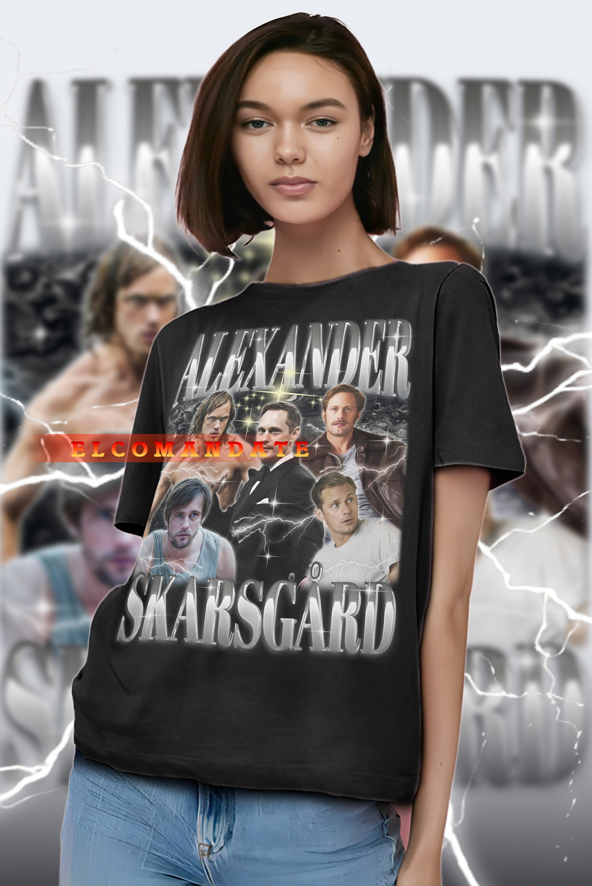 Alexander Skarsgård Vintage Shirt Alexander Skarsgård Homage Tshirt ...