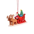 thumbnail image 1 of Alexander Taron 4" Christian Ulbricht Santa Claus Riding on a Sled Christmas Ornament, 1 of 1