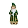 thumbnail image 1 of Alexander Taron 11.25" Santa Green Coat Schaller Christmas Paper Mache Candy Container, 1 of 1