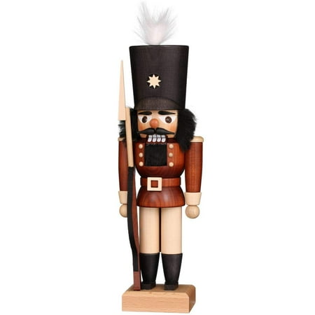 Alexander Taron 11.5" Free Standing Christian Ulbricht Handcrafted Natural Wooden Soldier Nutcracker