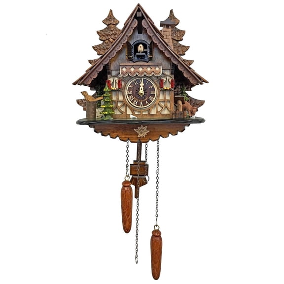 Alexander Taron 12" Engstler Battery-Operated Mini Size Cuckoo Wall Clock