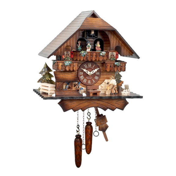 Alexander Taron 13" Engstler Battery-Operated Full Size Cuckoo Wall Clock