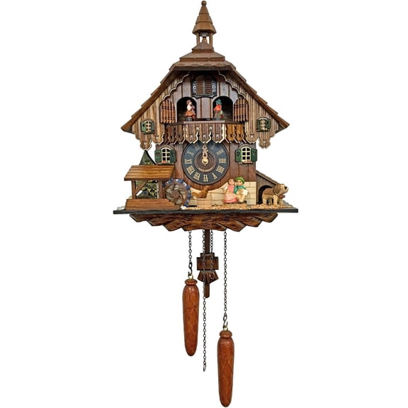 Alexander Taron 14.5" Engstler Battery-Operated Full Size Cuckoo Wall Clock