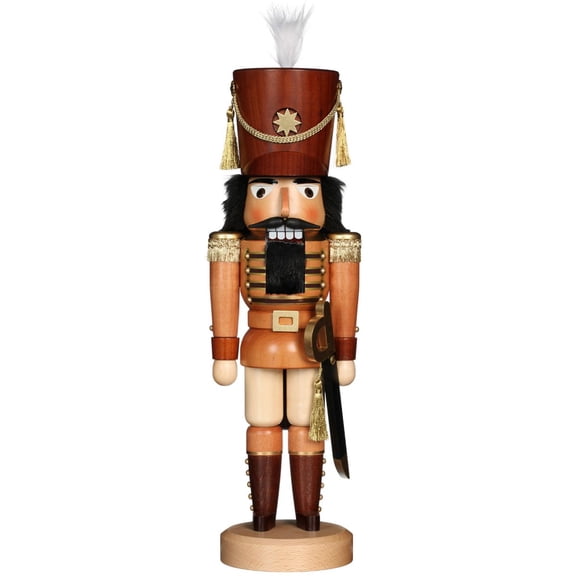 Alexander Taron 32-322 Christian Ulbricht Nutcracker-Soldier Natural -17.5" H x 5.25" W x 4.25" D, Brown