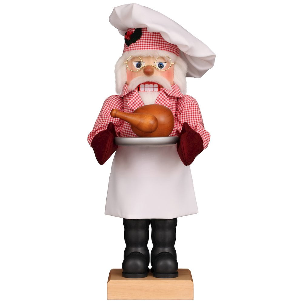 Christian Ulbricht Nutcracker - Chef Santa With Turkey - Thumbnail 3