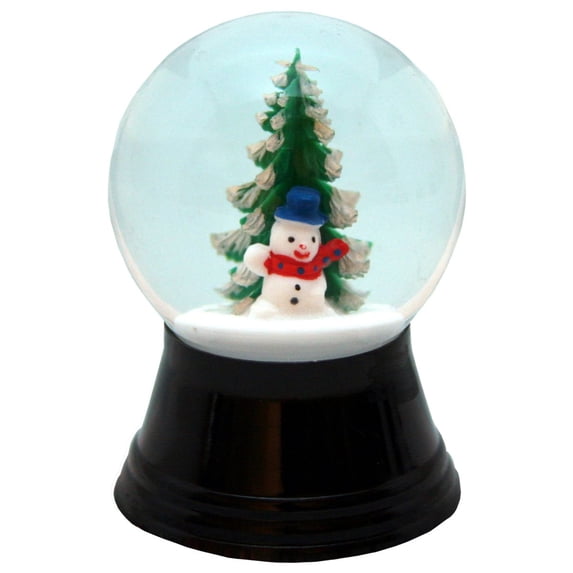 Alexander Taron 2.5" Perzy Snowman with Tree Christmas Snow Globe