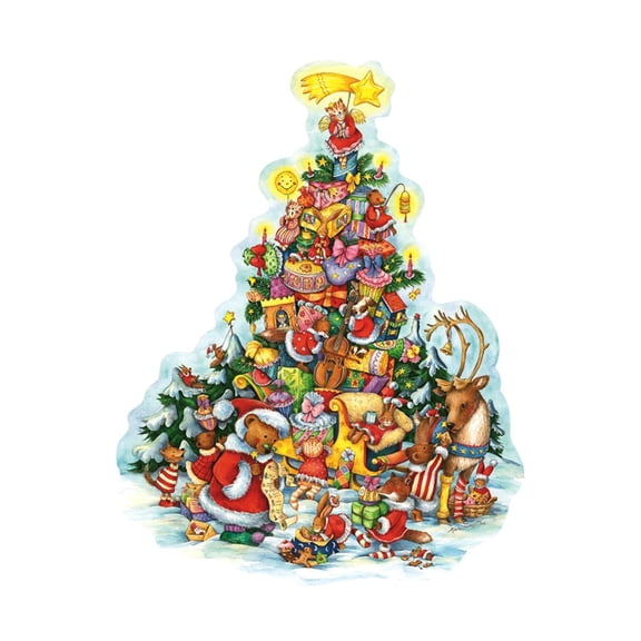 Alexander Taron 20.5" Korsch Advent Large Christmas Tree Wall Decoration