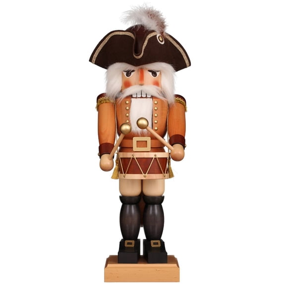 Alexander Taron 27.25" Black and Brown Christian Ulbricht Drummer Natural Nutcracker Decoration