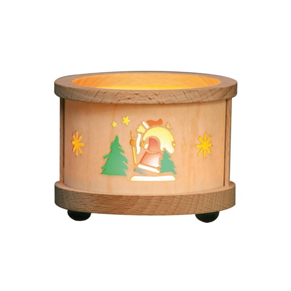 Alexander Taron 3" Richard Glaesser Santa Christmas Tea Light Luminary