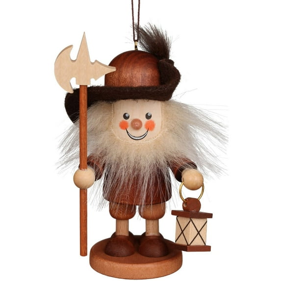 Alexander Taron 4.5" Brown and White Christian Ulbricht Night Watchman Ornament Decoration