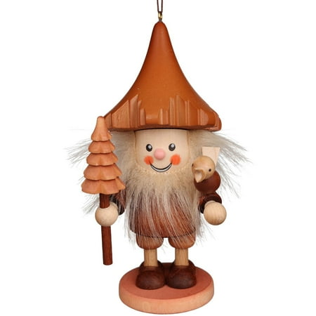 Alexander Taron Importer 13-0709 Christian Ulbricht Ornament - Forest Gnome - 5" H x 2.5" W x 2.25" D, Brown