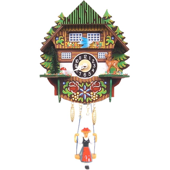 Alexander Taron 6.5" Engstler Battery-Operated Mini Size Cuckoo Wall Clock
