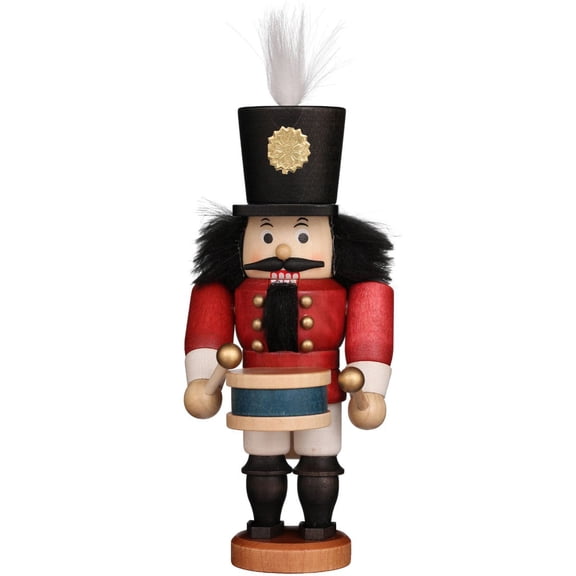 Alexander Taron 7" Free Standing Christian Ulbricht Handcrafted Wooden Drummer Nutcracker
