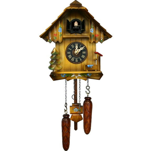 8.5" Engstler Battery-Operated Full Size Cuckoo Wall Clock