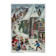 Sellmer Advent Calendar -Santa to Town - 8.25"H x 11.75"W x .1"D