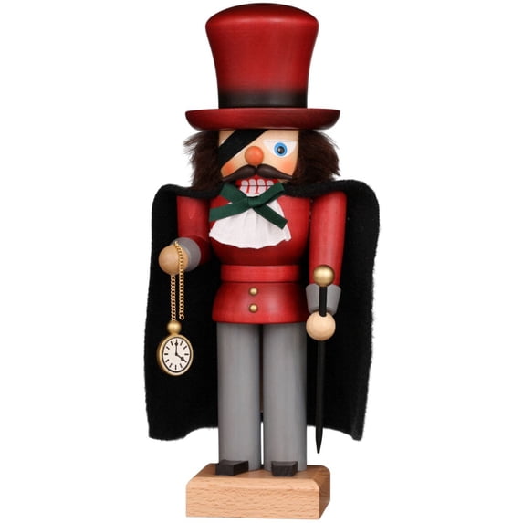 Alexander Taron 11" Red and Gray Christian Ulbricht Drosselmeier Nutcracker Decoration
