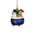 thumbnail image 1 of Alexander Taron 3” Christian Ulbricht Blue Music Box with Snowman Christmas Ornament, 1 of 1