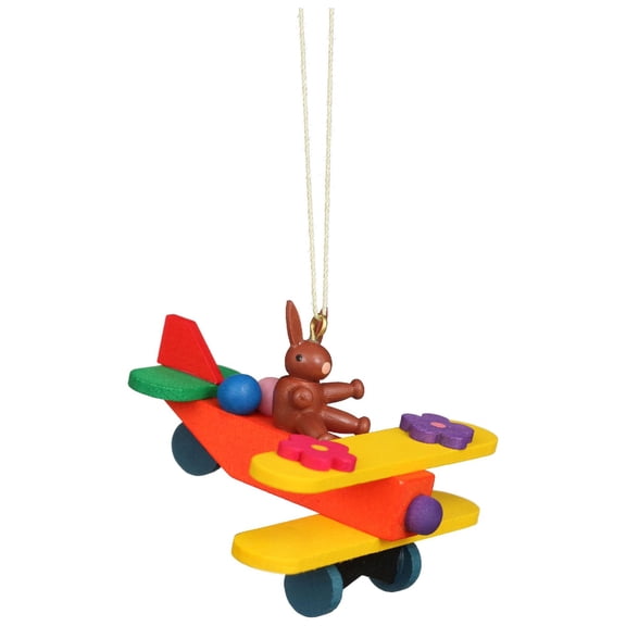 Alexander Taron 7.5 Christian Ulbricht Rabbit in Plane Easter Ornament