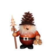 7.25 Vibrant Unique Christian Ulbricht Smoker Rolly Polly Pinecone Man Figure