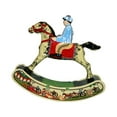 thumbnail image 1 of Horse with Jockey Collectible Key Wind Tin Toy - 5.5", 1 of 1