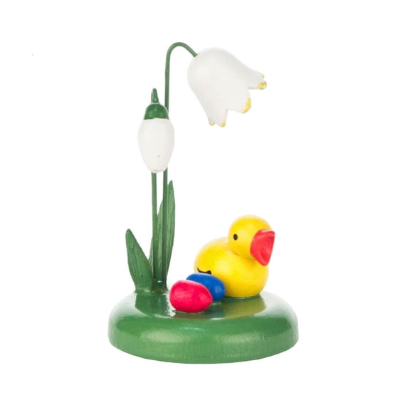 2" Dregeno Chick Under Flower Easter Figure
