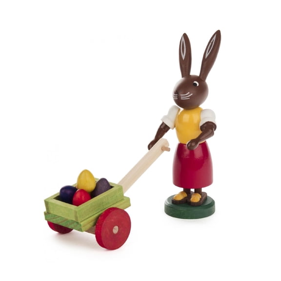 Alexander Taron 3.75 Dregeno Rabbit Lady with Egg Cart Easter Figure