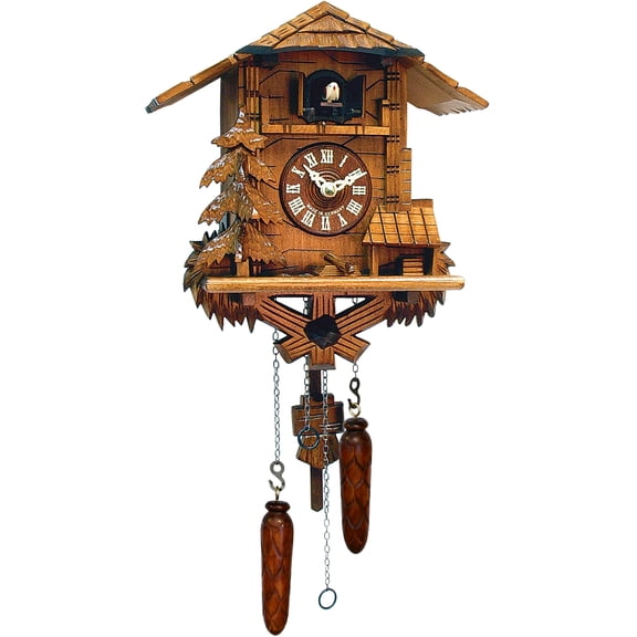 11" Engstler Battery-Operated Eagle Cuckoo Wall Clock