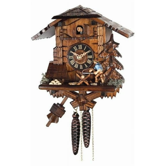 Alexander Taron Engstler Weight-driven Cuckoo Clock - Full Size - Black Forest Sawmill Design