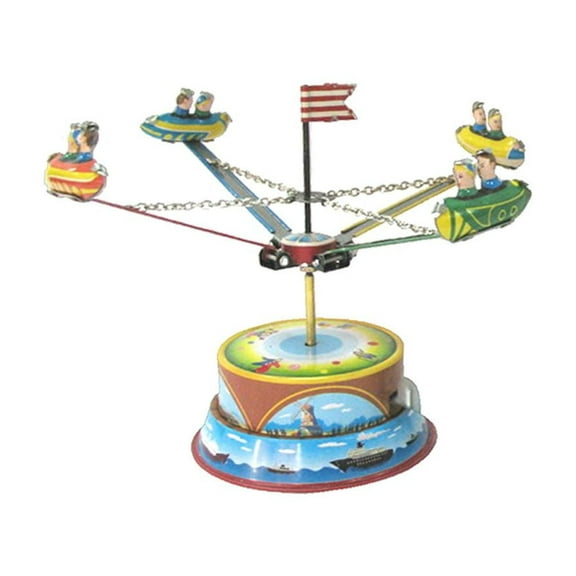 Alexander Taron 6.5" Vibrant Unique Collectible Tin Toy Carousel