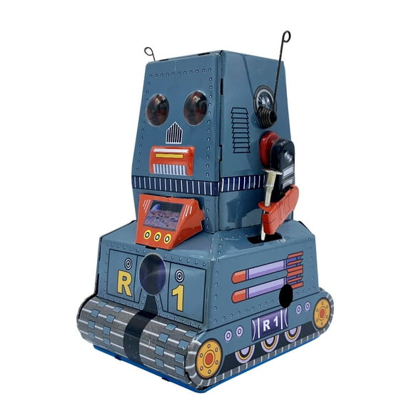 Alexander Taron Home Decoration Collectible Tin Toy - Robot - 4""H x 2.75""W x 2.25""D