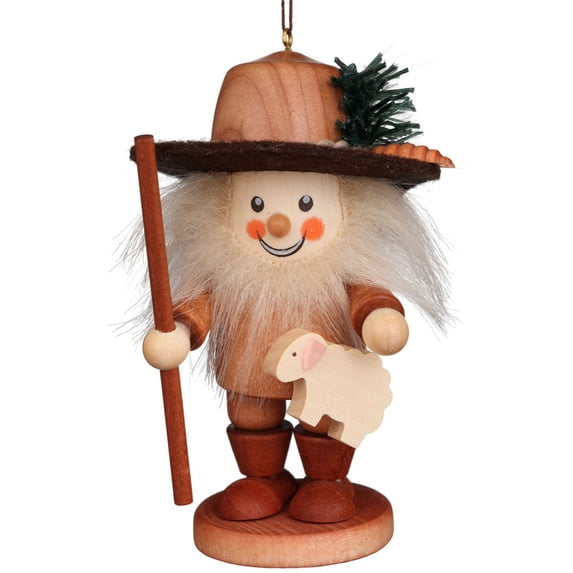 Alexander Taron 4.5" Brown and White Christian Ulbricht Shepherd Ornament Decoration