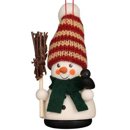 Alexander Taron Importer 15-0406 Christian Ulbricht Ornament-Snowman-4.25" H W x 2" D, Brown