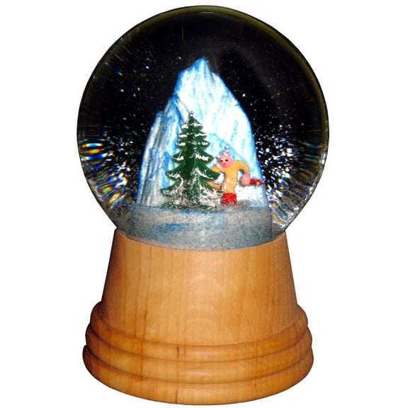 Alexander Taron 5" Perzy Skier Christmas Snow Globe