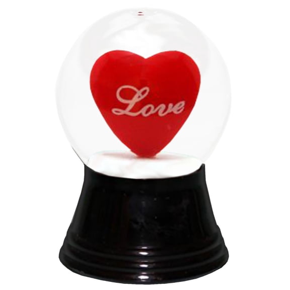 Alexander Taron 2.5" Perzy Snow Globe Love Heart Valentine's Day Decoration