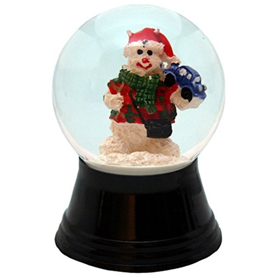 Alexandor Taron Home Decor Perzy Small Santa with Teddy Snowglobe