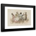 thumbnail image 1 of Alexander Ver Huell 18x14 Black Modern Framed Museum Art Print Titled - Four Figures that Release a Toast at a Table (C. 1854 - C. 1887), 1 of 5