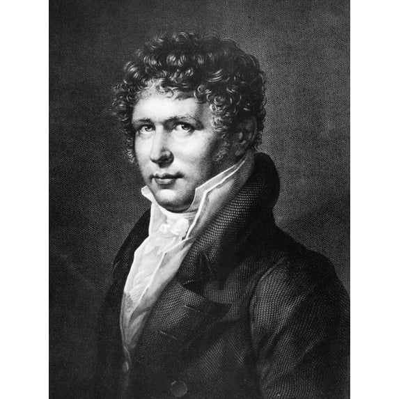 Alexander Von Humboldt N(1769-1859). German Naturalist. Line Engraving Early 19Th Century. Poster Print by