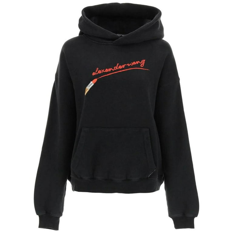 Alexander Wang Women's Classic Sweatshirt Hooodie with Lipstick