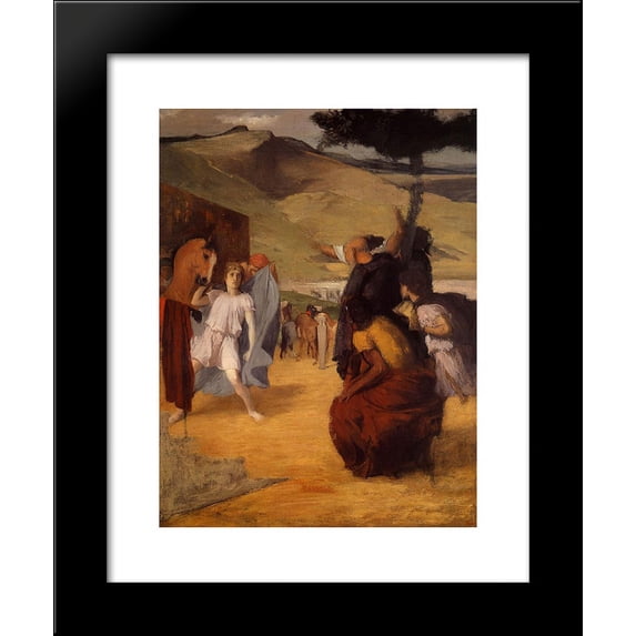 Alexander and Bucephalus 20x24 Framed Art Print by Edgar Degas