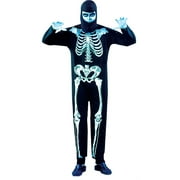 Alexander's Costumes Men's Skeleton Jumpsuit Costume - One Size Fits Most