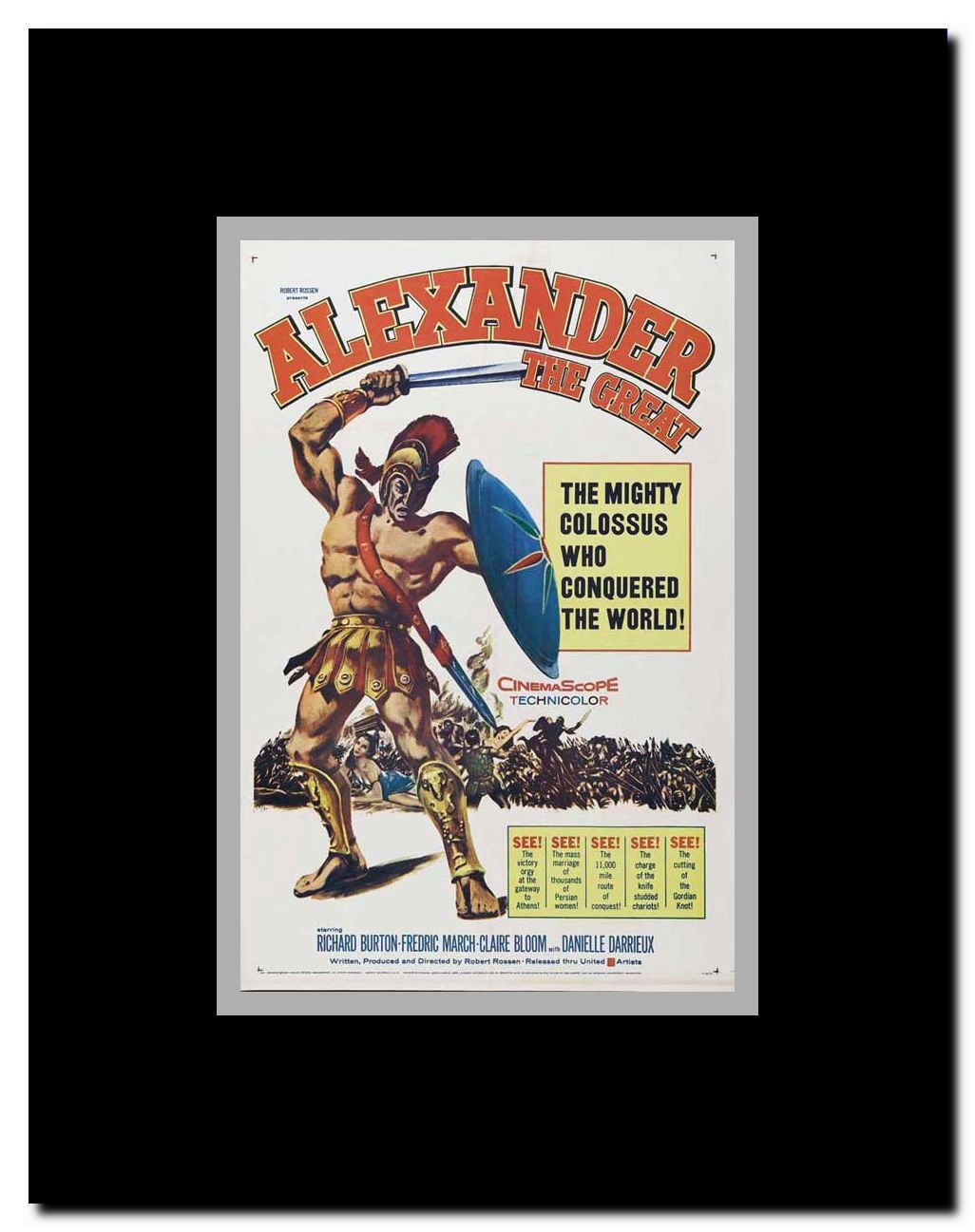 Alexander the Great Framed Movie Poster