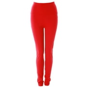 Alexandra Collection Youth High Waisted Athletic Workout Leggings Red 4