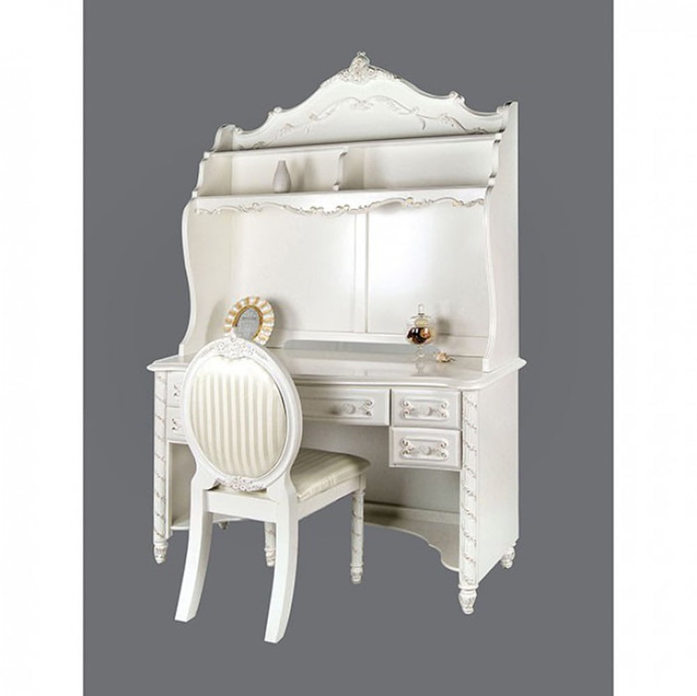 Alexandra Fairy Tale Style Desk , Pearl White
