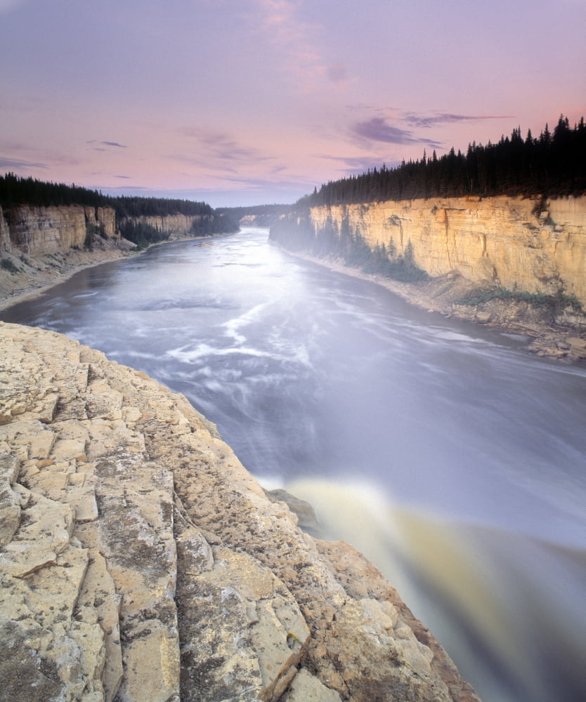 Alexandra Falls Hay River Northwest Territories Canada Canvas Art - Darwin Wiggett Design Pics (24 x 30)
