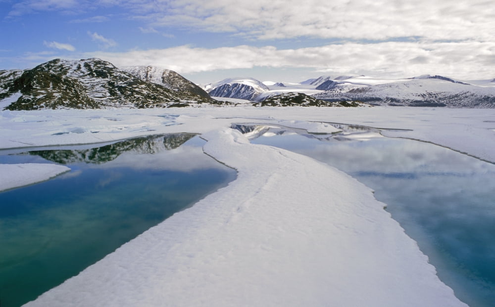 Alexandra Fiord Ellesmere Island Nunavut Canvas Art - Jerry Kobalenko Design Pics (34 x 22)