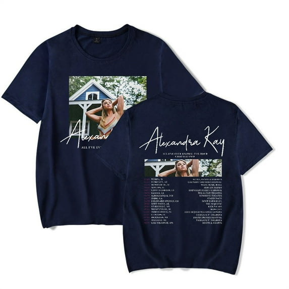 Alexandra Kay All I've Ever Know Tour T-shirt Casual Short Sleeve Fashion Crewneck Tee