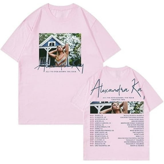 Alexandra Kay All I've Ever Known 2024 Tour Merch T-Shirt Women Men Crewneck Short Sleeve Tee
