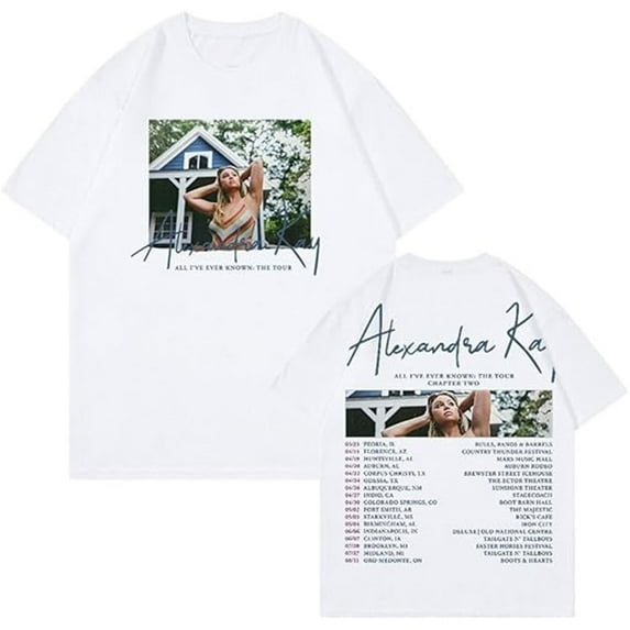 Alexandra Kay All I've Ever Known 2024 Tour Merch T-Shirt Women Men Crewneck Short Sleeve Tee