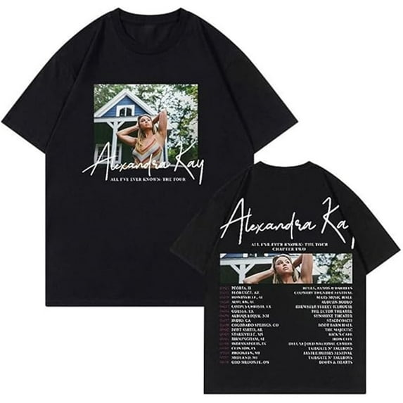 Alexandra Kay All I've Ever Known 2024 Tour Merch T-Shirt Women Men Crewneck Short Sleeve Tee